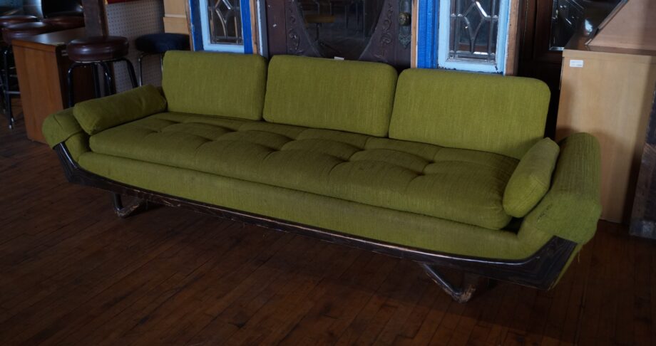 Green Gondola Pearsall Style Sofa