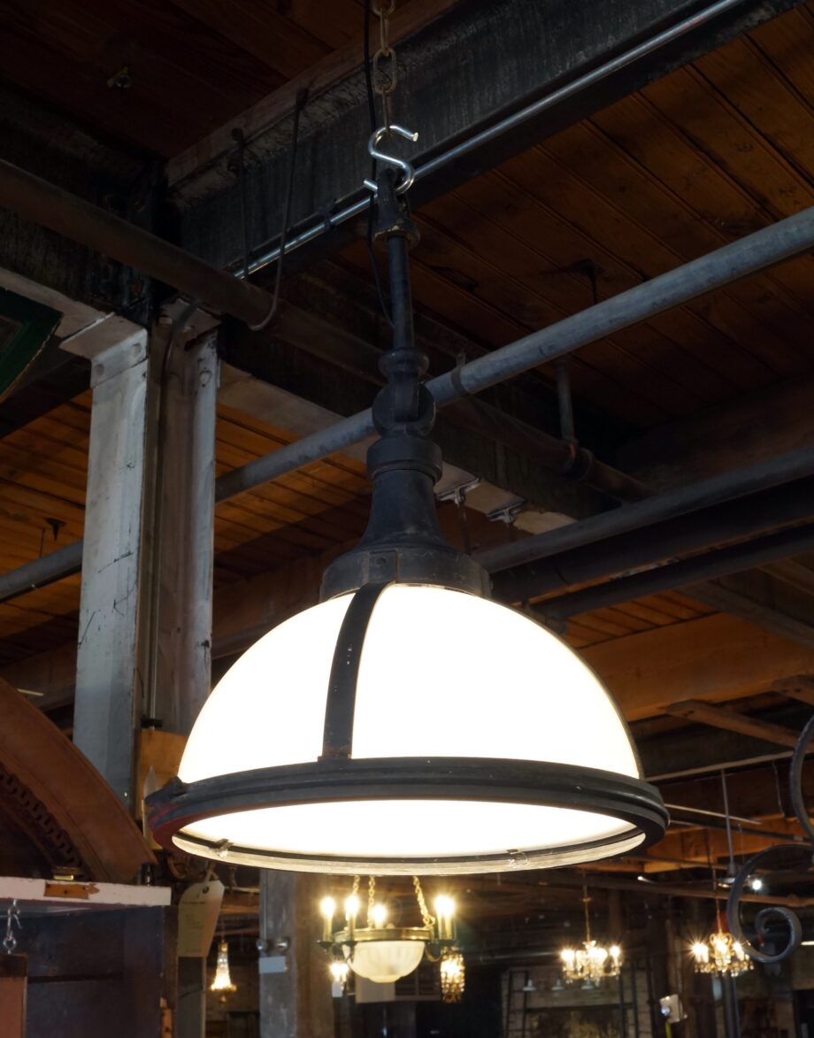 Milk Glass Dome Light from Old Union Station