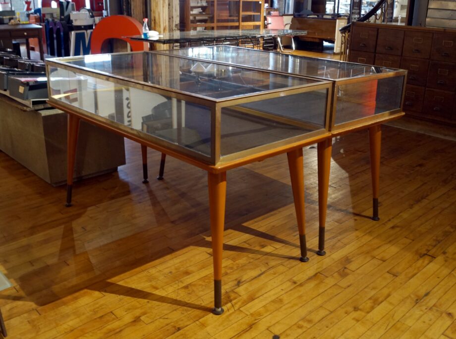 Glass Box Display Case Table