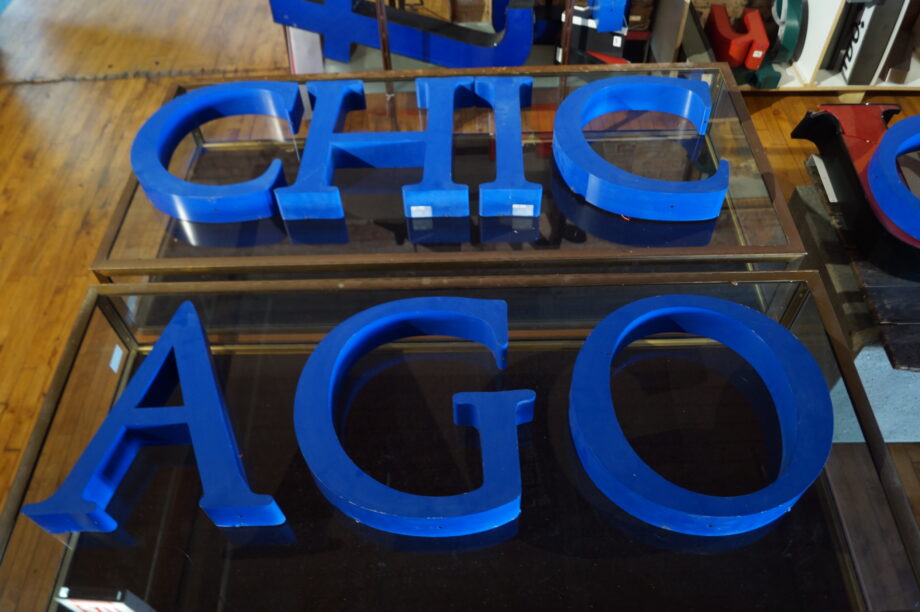 CHICAGO Blue Letters