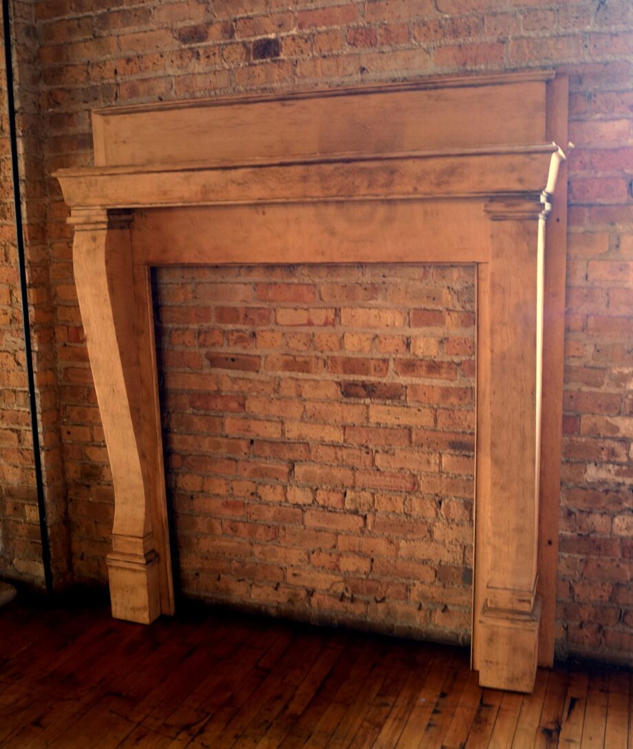 Oversized Tall Stripped Half Mantel