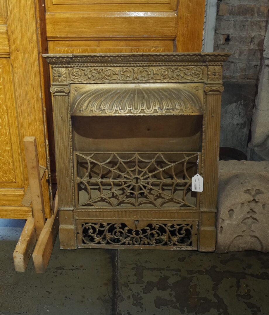 Fireplace Insert w Spider Web Grill