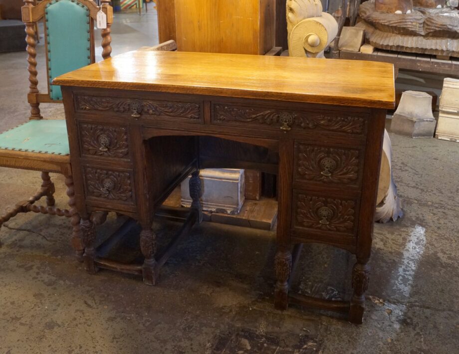 Mandel Bros Carved Desk