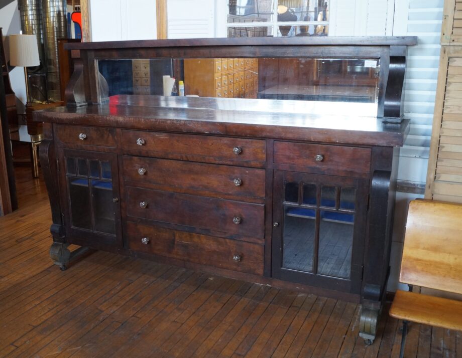 Antique Mirror Top Buffet