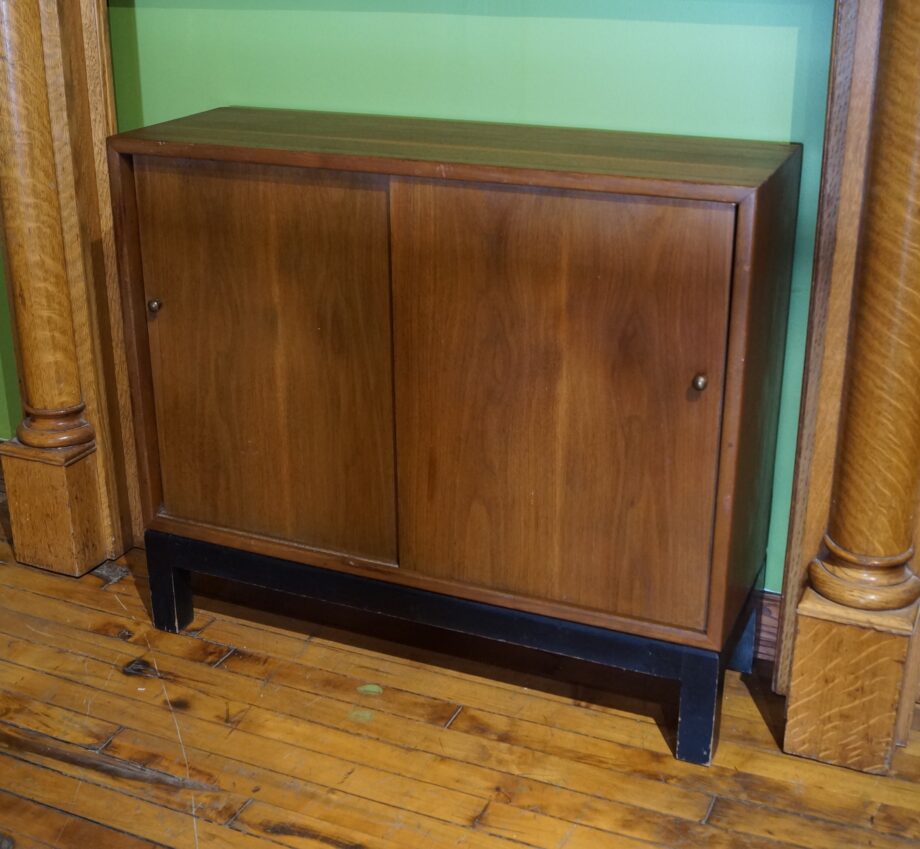 Vintage Small Sliding Door Bookcase