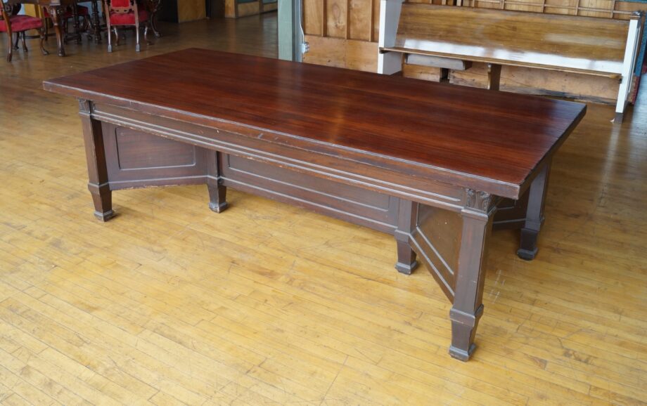 Antique 4 Drawer Library Table from Benedictine Sisters of Chicago