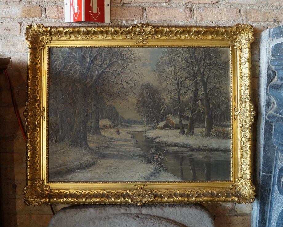 Winter Scene Painting in Ornate Gold Frame (Copy)