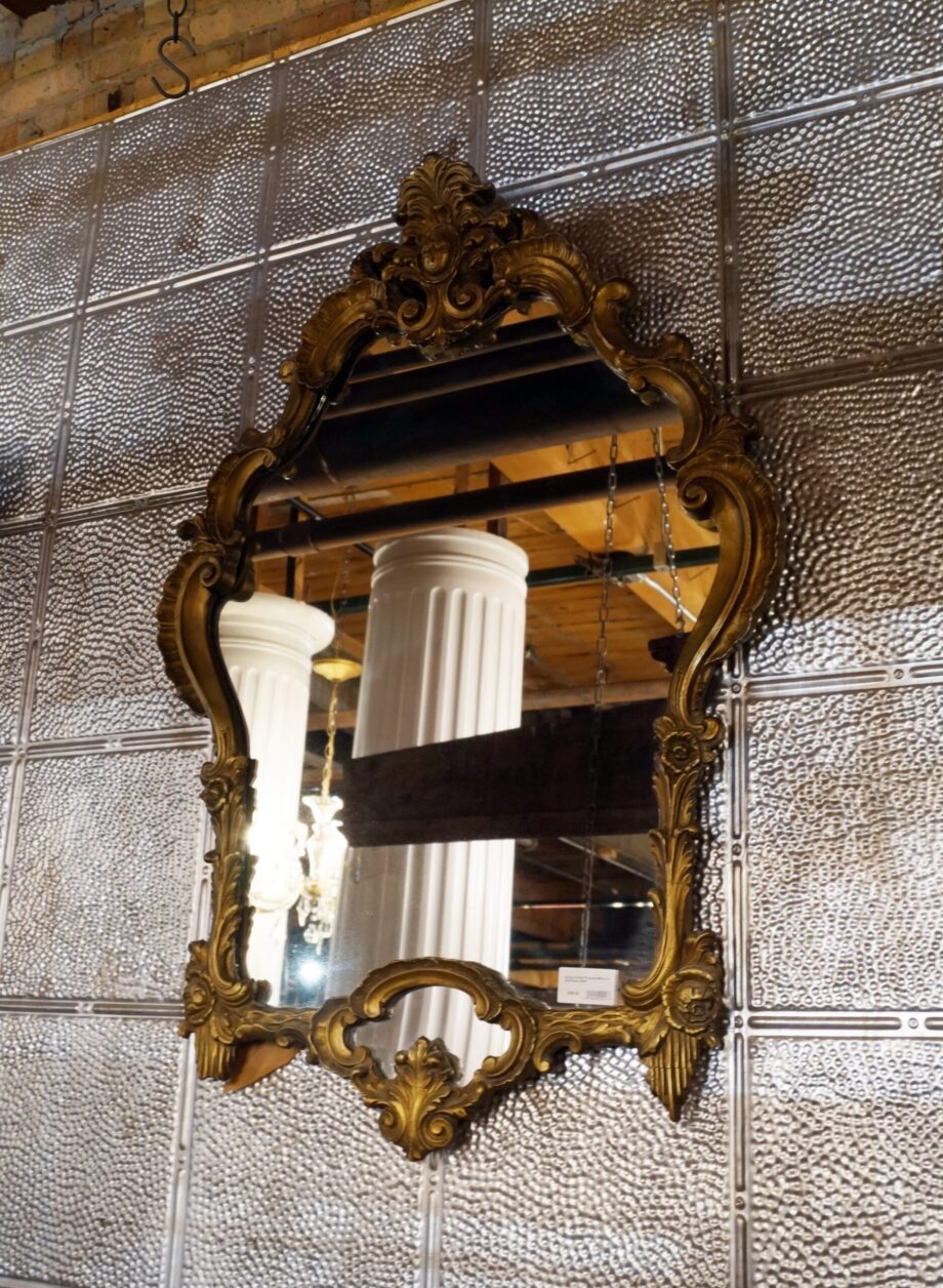 Antique French Provincial Mirror w Gold Frame