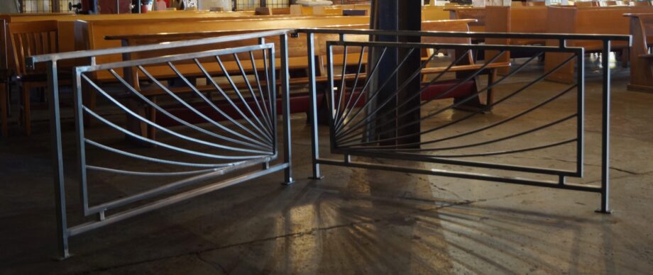 Custom Steel Railings w Arched Supports