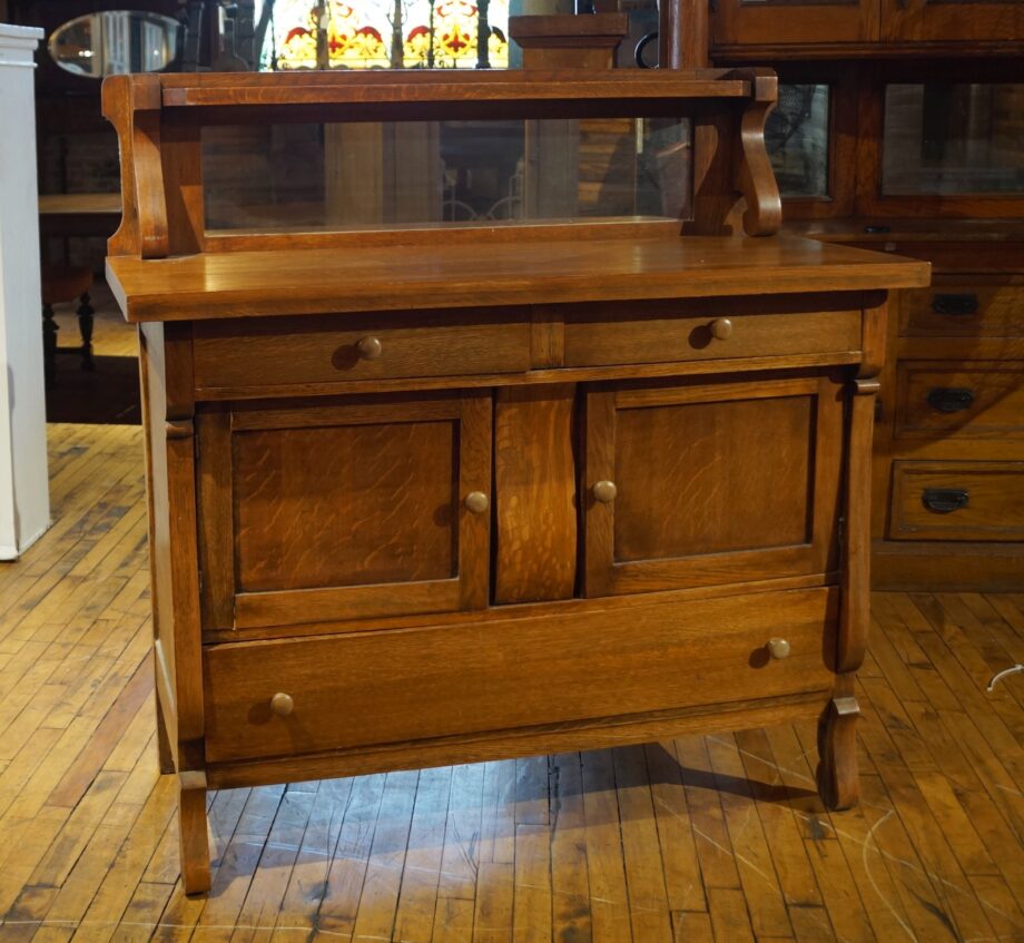 Antique Buffet w Mirror