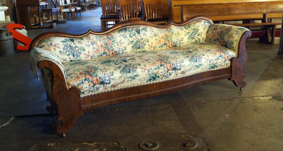 Antique Couch w Floral Pattern