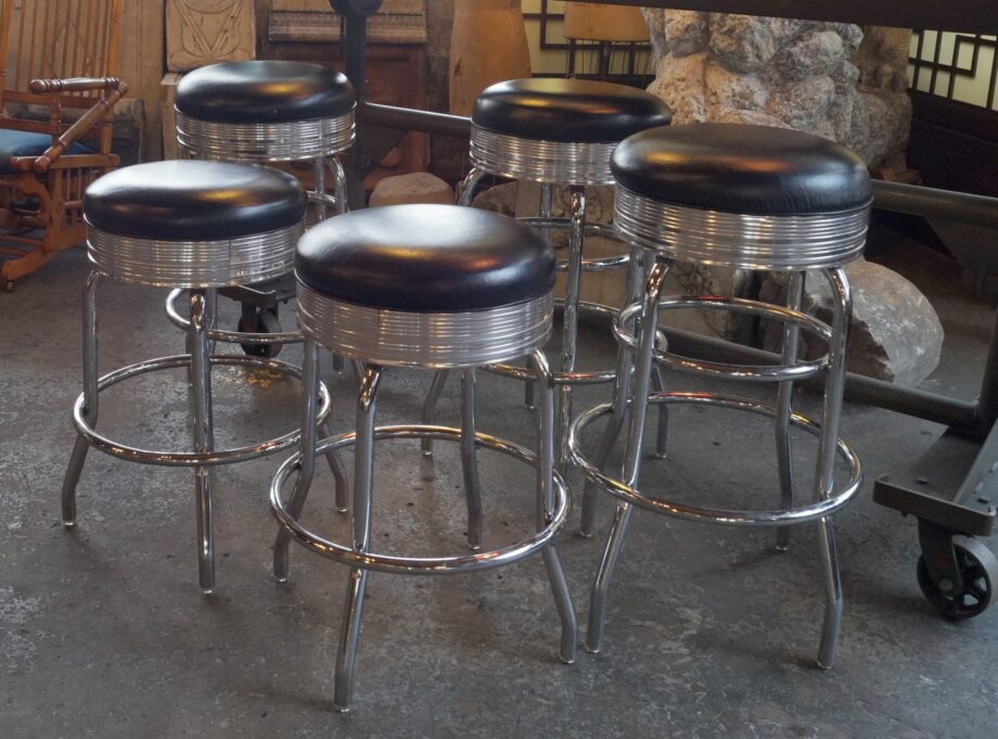 Black Retro Diner Stool