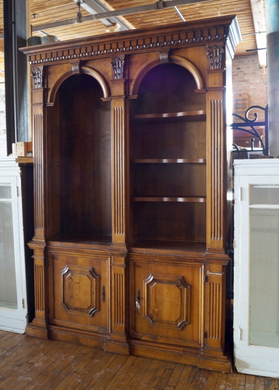 Large Italian Carved Bookcase