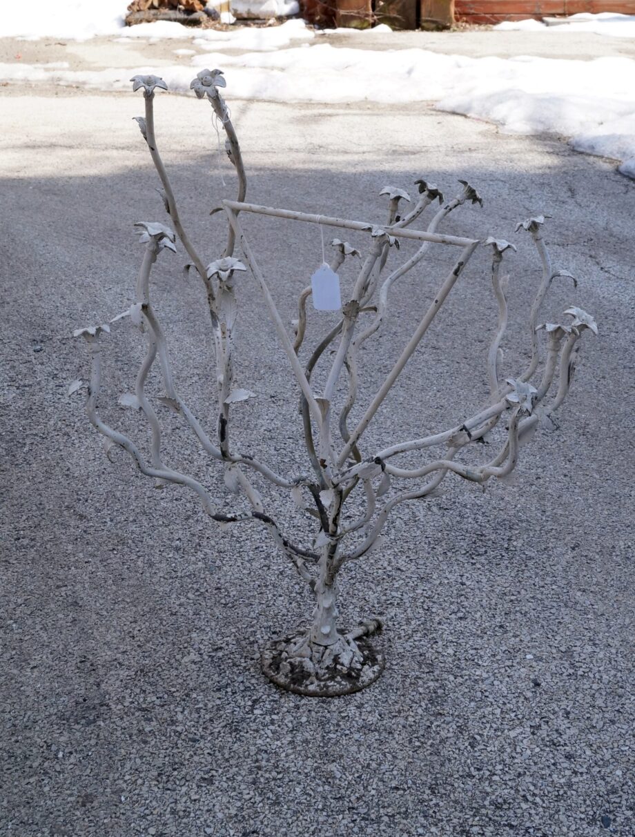 Antique White Flower Blossom Water Fountain