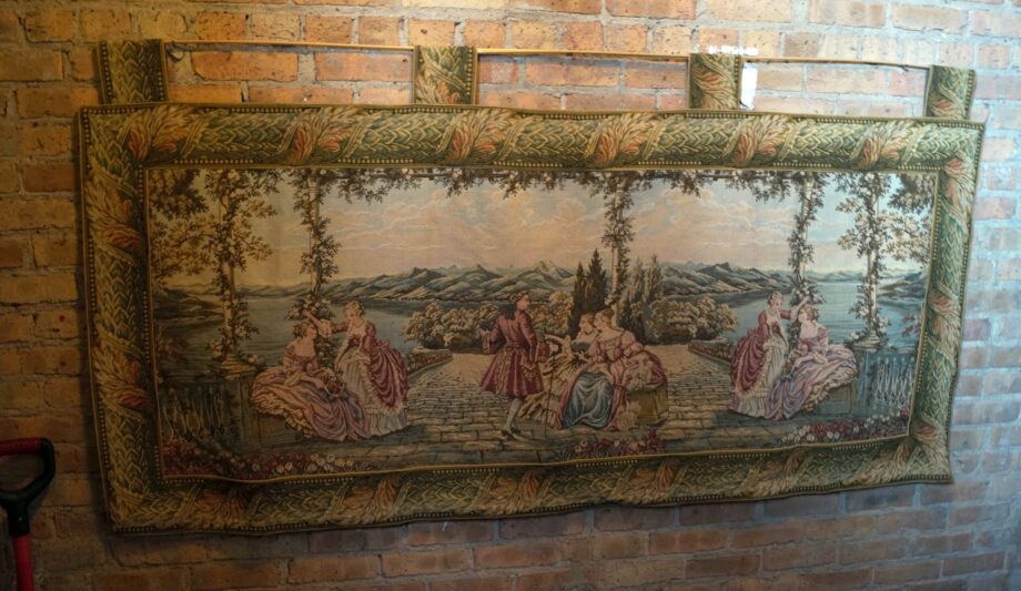 Large Vintage Italian Woven Tapestry