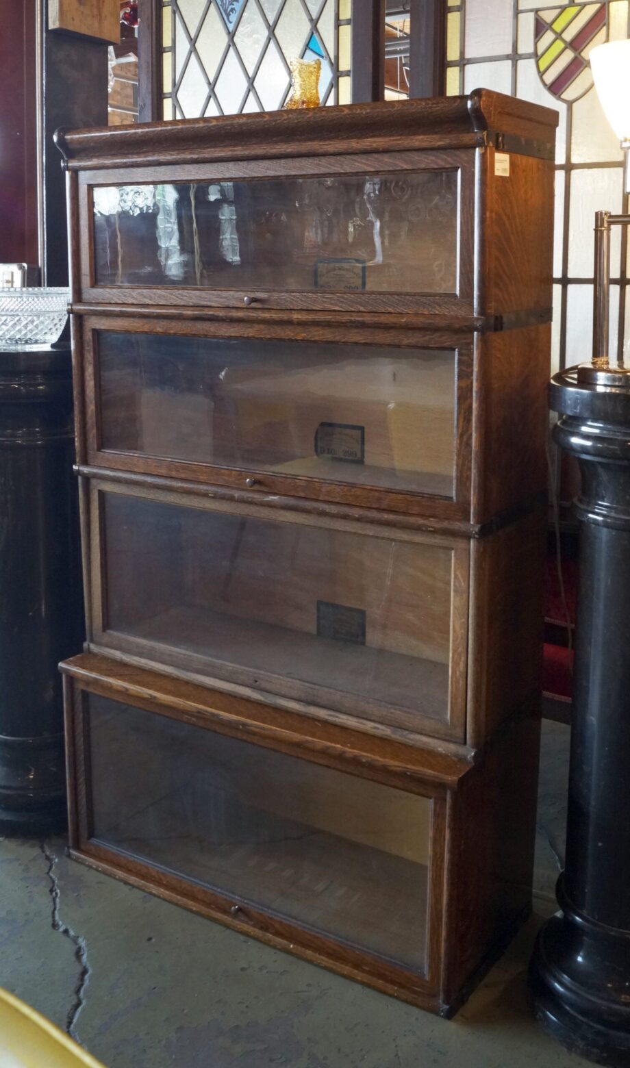 Antique Globe Wernicke Barrister Bookcase