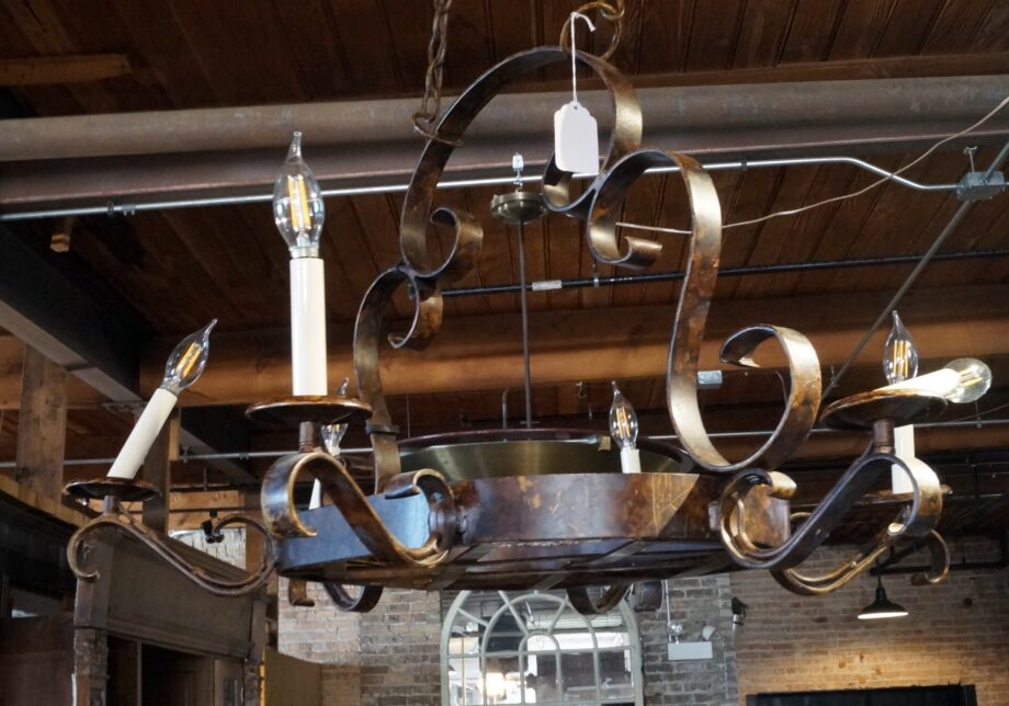 Iron Rack 6 Light Hanging Fixture