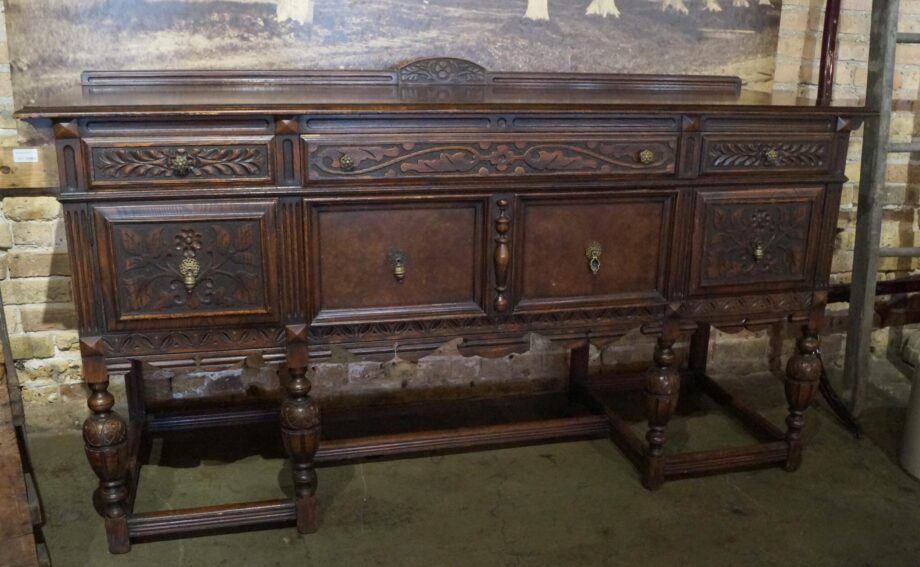 6 Drawer Ornate Carved Buffet