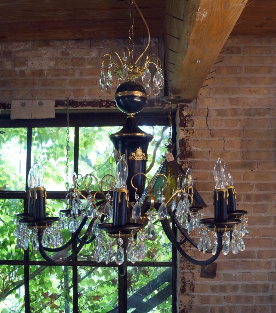 8 Lite Empire Style Chandelier