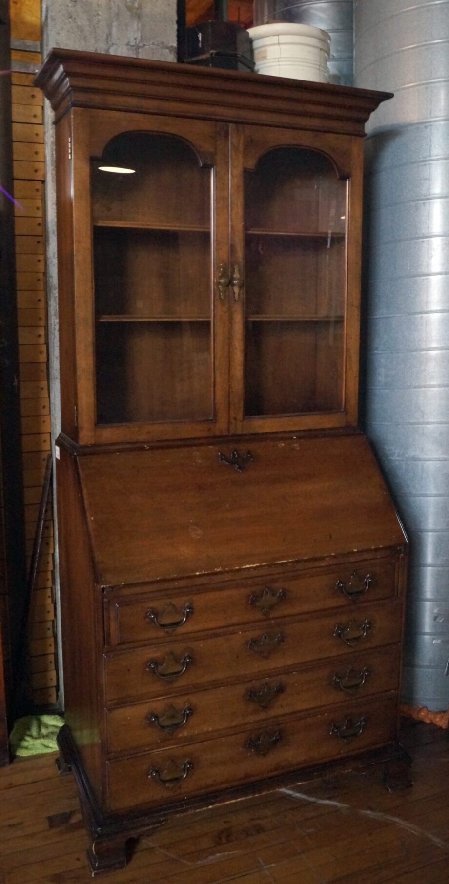 4 Drawer 2 Door Tall Secretary Hutch