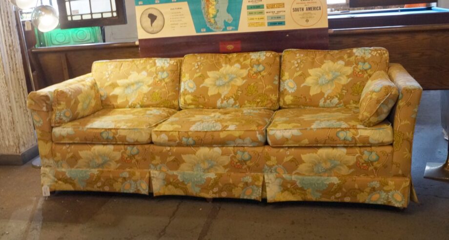 70s Floral Patterned Sofa