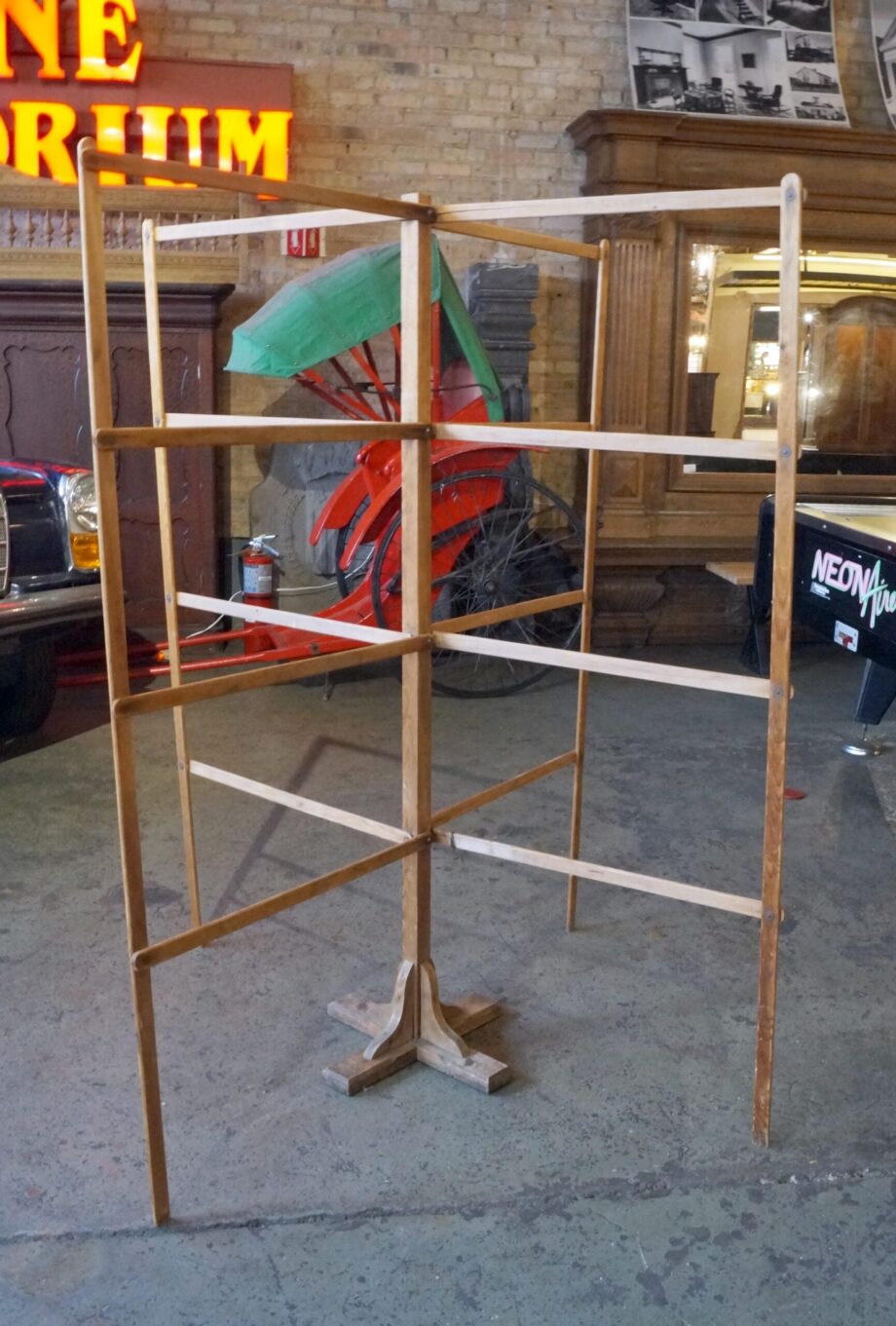 Antique Collapsible Tobacco Drying Rack