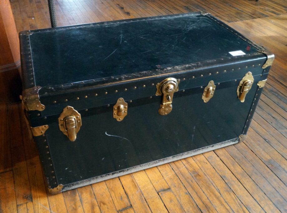 Black Steamer Trunk