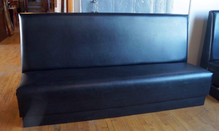 Black Vinyl Banquet Bench