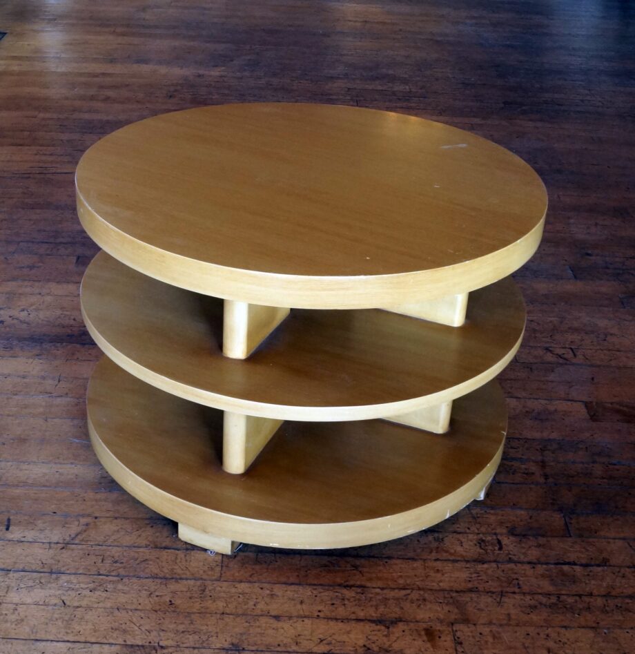 Three Tiered Circle End Table