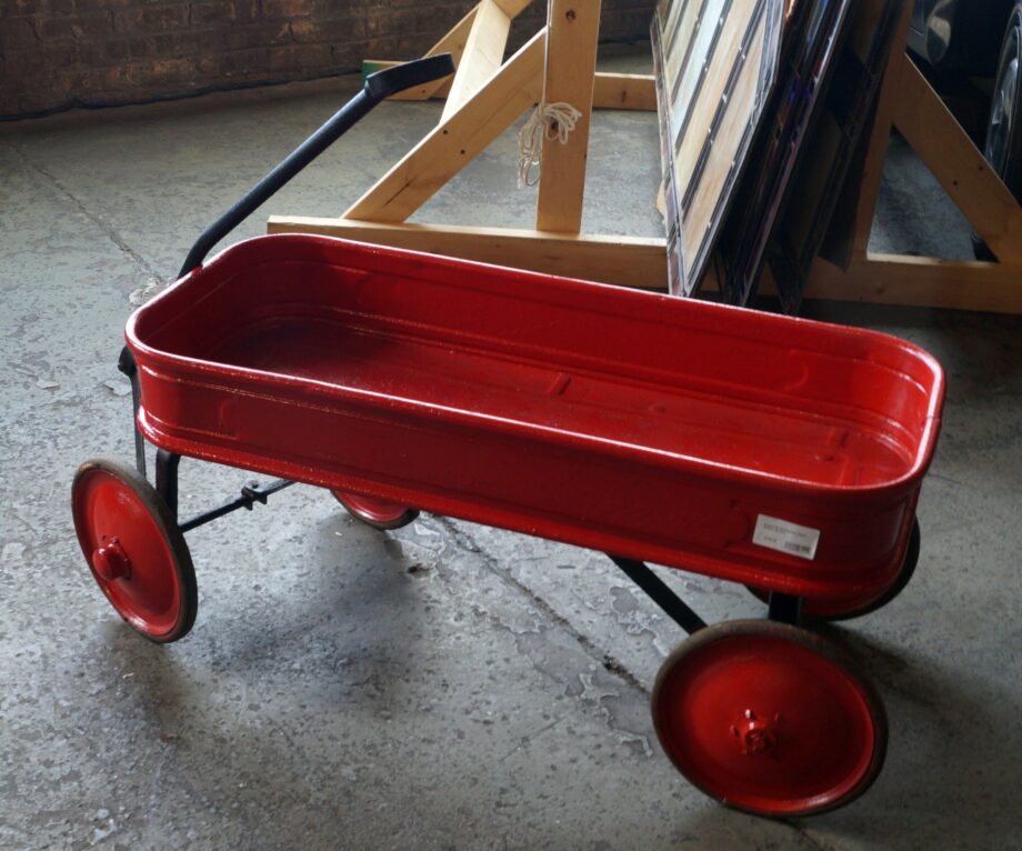 Antique Re Painted Red Wagon