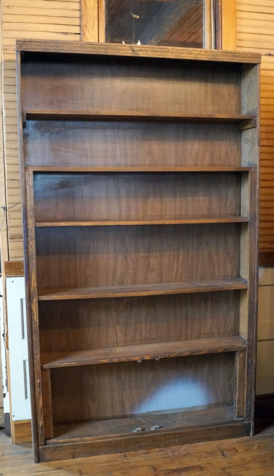 Tall 6 Shelf Antique Bookcase