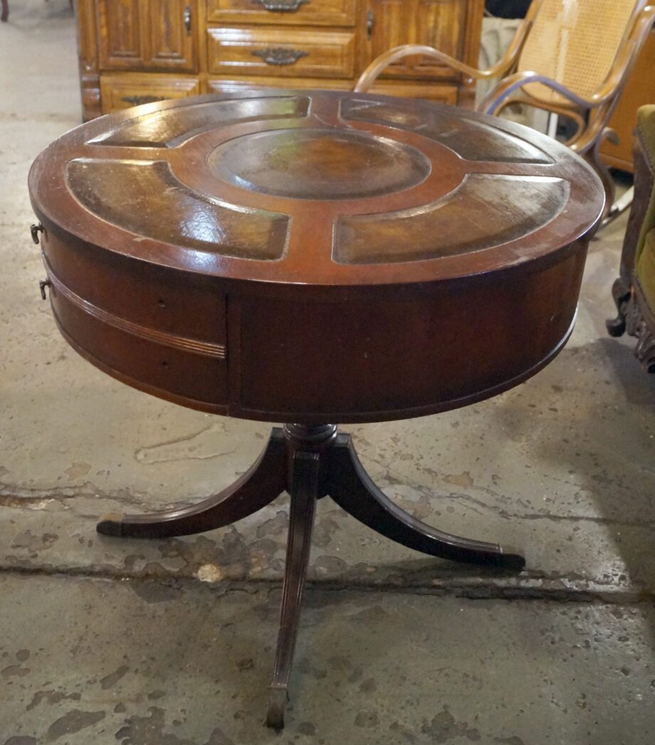 Dark Cherry Drum Table