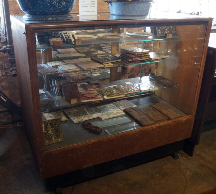 3 Shelf Antique Display Case