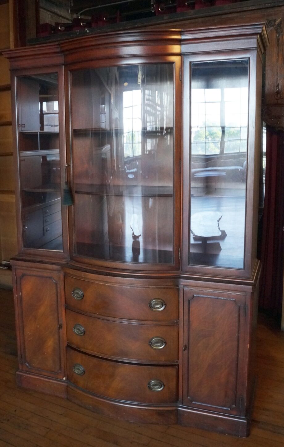 Dark Wood Drexel China Cabinet