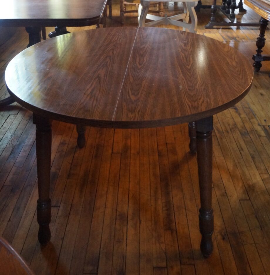 Small Round Veneer Top Table