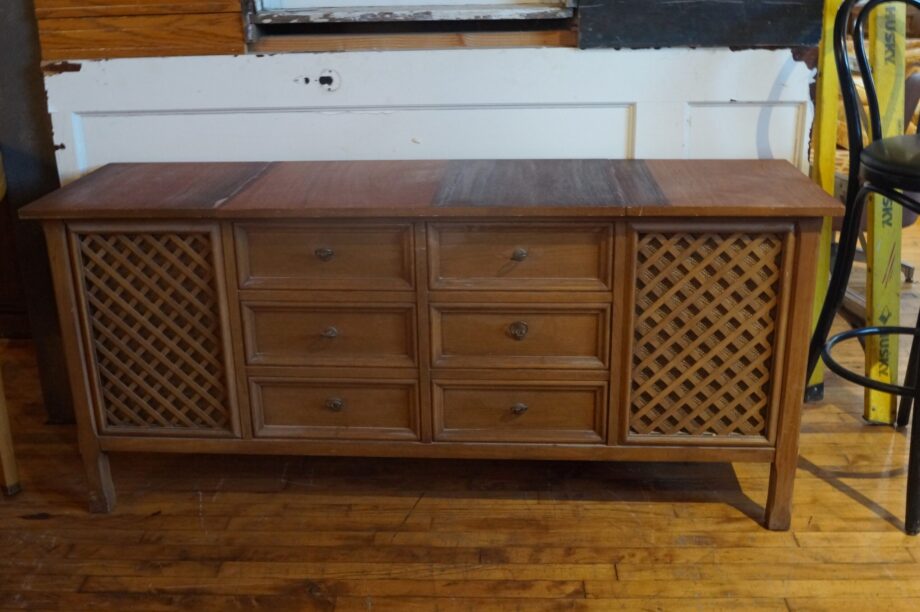 Light Wood Zenith Record Player Console