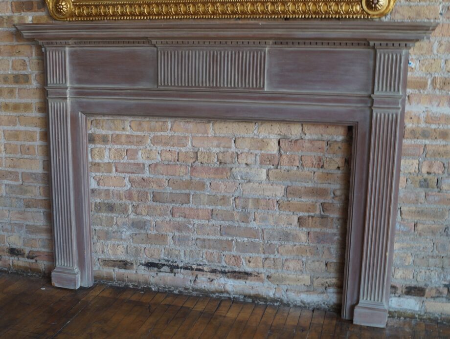 Painted White Wash Craft Style Mantel