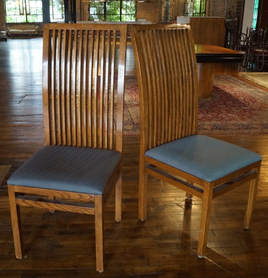 Frank Lloyd Wright Style High Back Dining Chairs