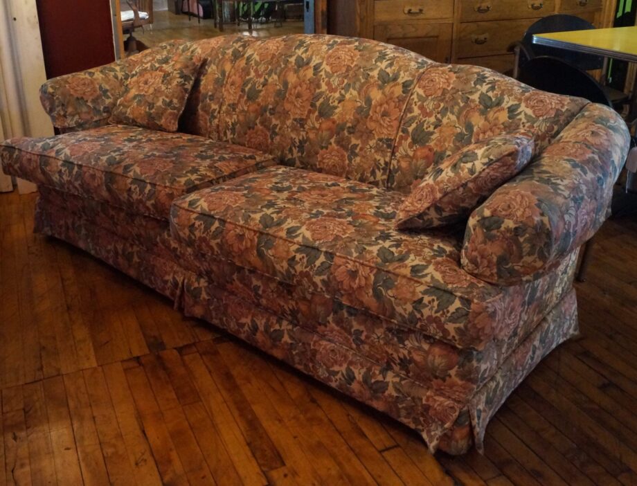 Contemporary Floral Pattern Couch