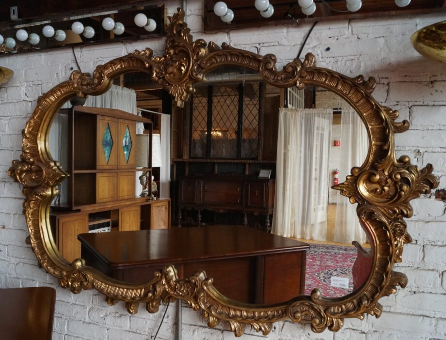 Ornate Gold Fiberglass Framed Mirror