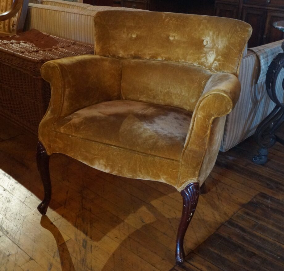 Gold Tufted Side Chair