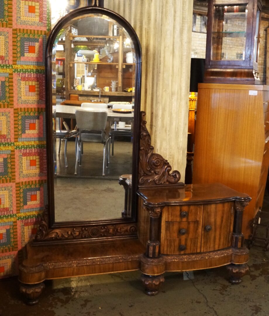 Dressing Table w Full Length Mirror and Drawers