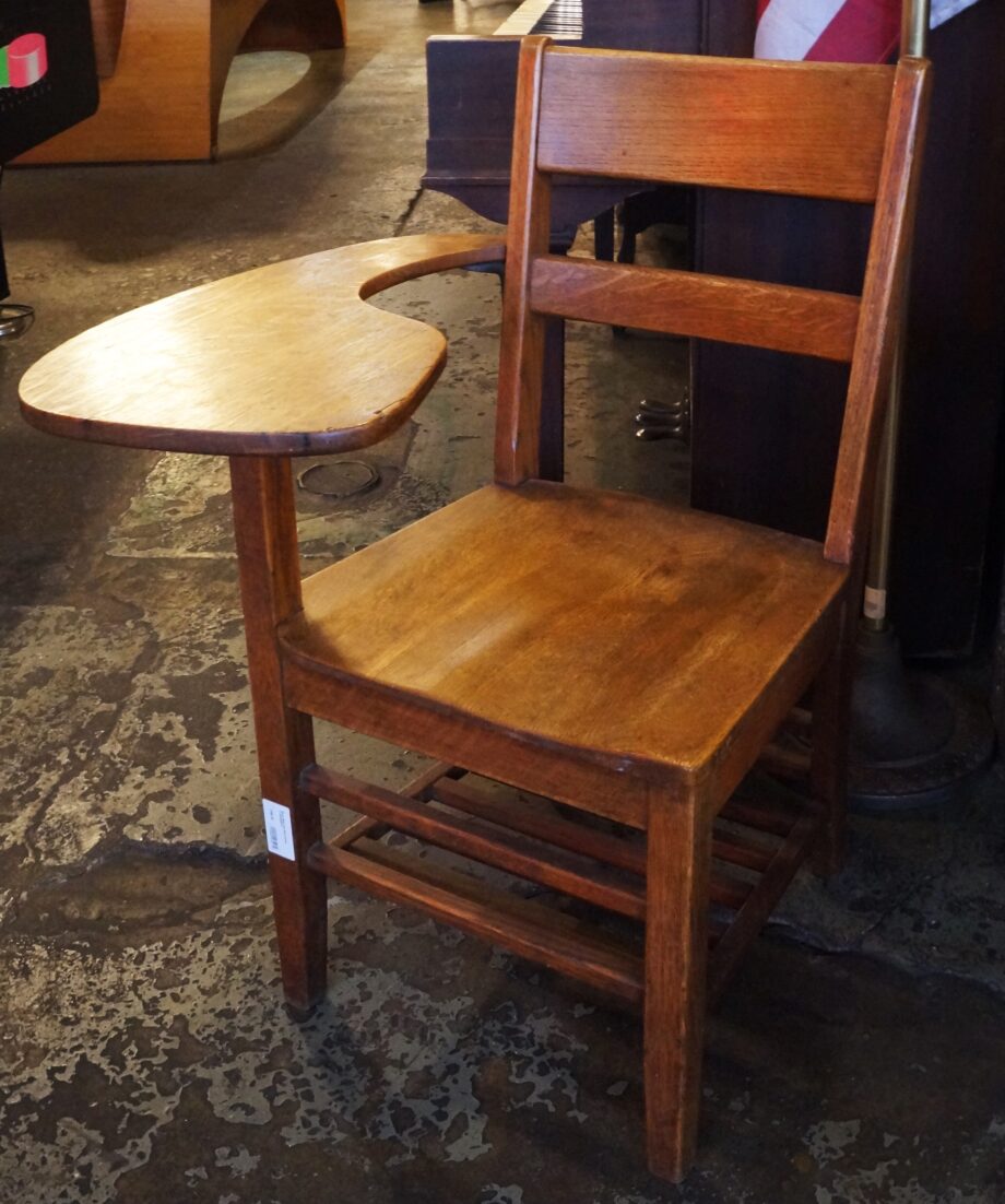 Wood Desk and Seat Combo