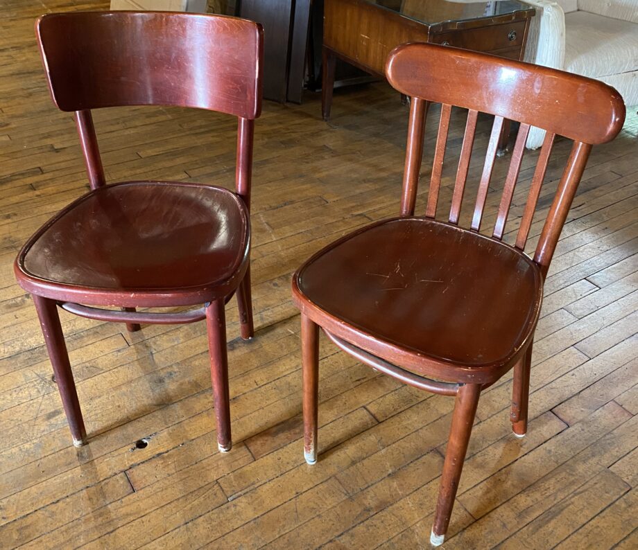 Red Cafe Chair from Bistro Zinc