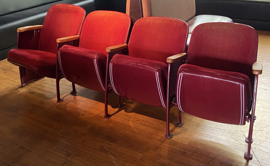 Red Velvet Theater 4 Seat Set