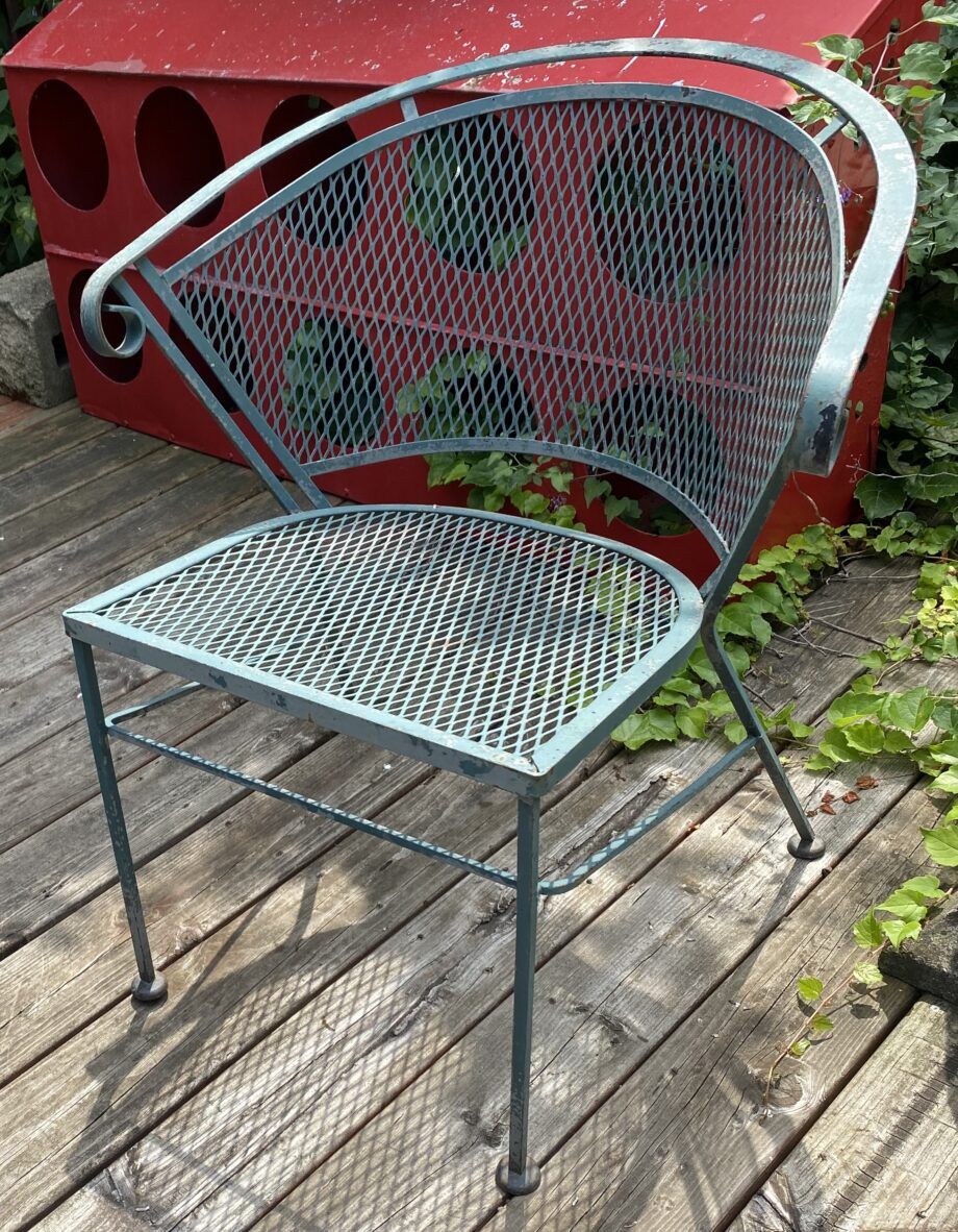 Green Iron Outdoor Chair