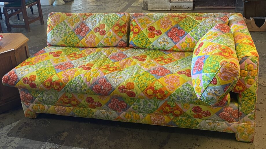 Bright Floral Quilted Richard Himmel Couch