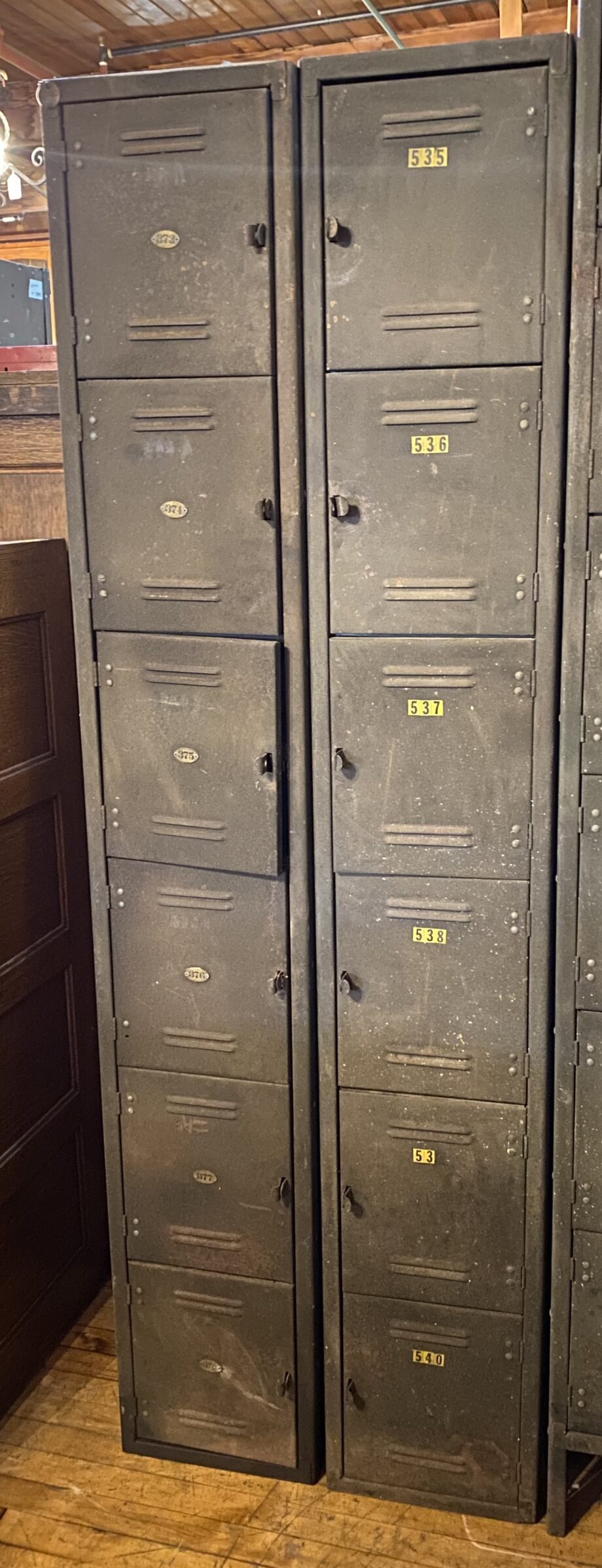 6 Compartment Grey Locker from Bowling Alley