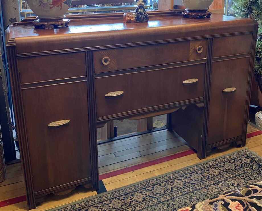 Art Deco Buffett w 2 Drawers 2 Doors and Waterfall Top