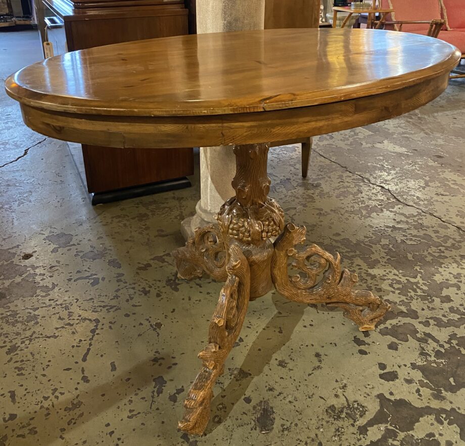 Carved Branch Based Parlor Table